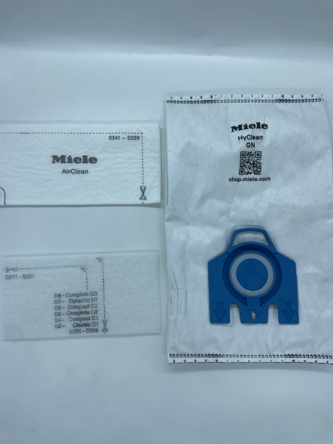 Bolsas para aspiradora compatibles con Miele GN – 12 bolsas + 6 filtros